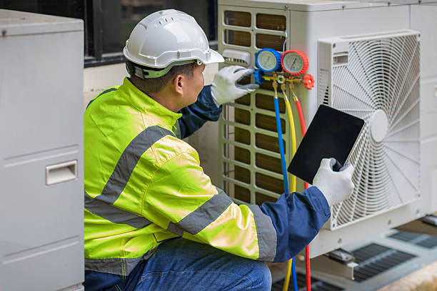 Professional Hvac technician working in Dousman, WI